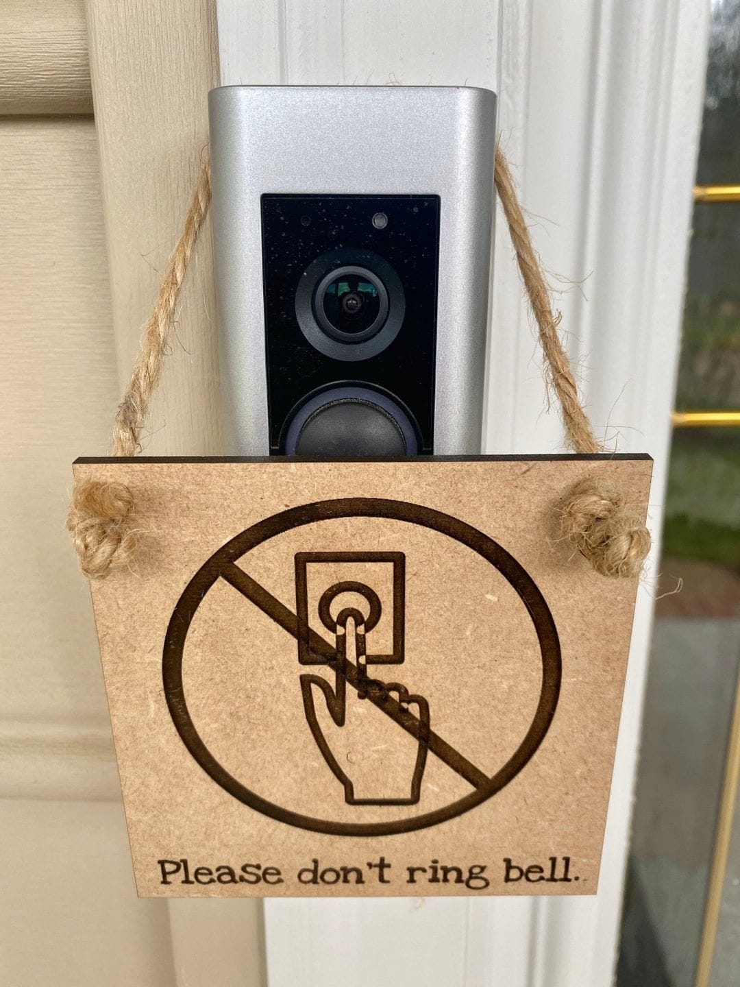 Customizable No Ring Doorbell Sign