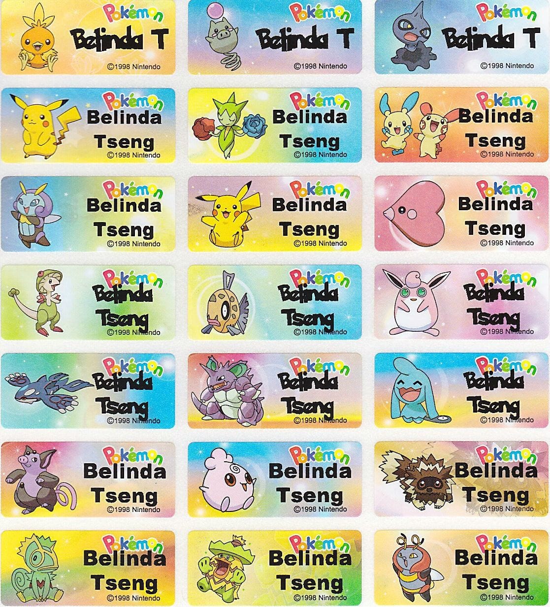 Customizable Pokémon Printables