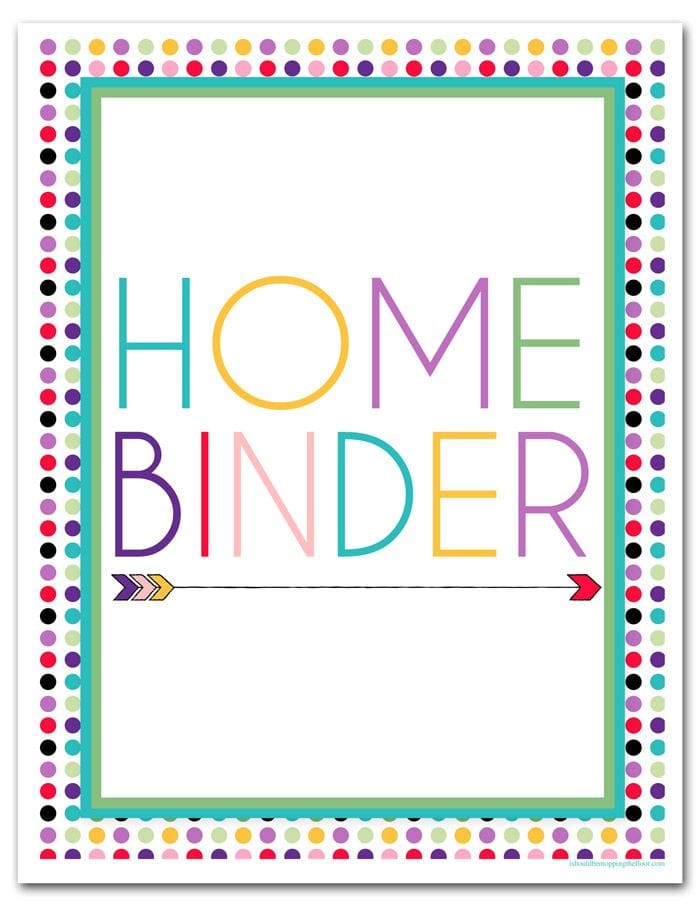 Customizing Your Household Binder