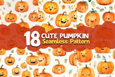 Cute pumpkin pattern