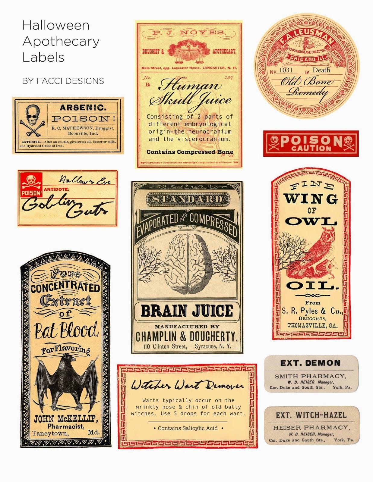 Designing Apothecary Labels