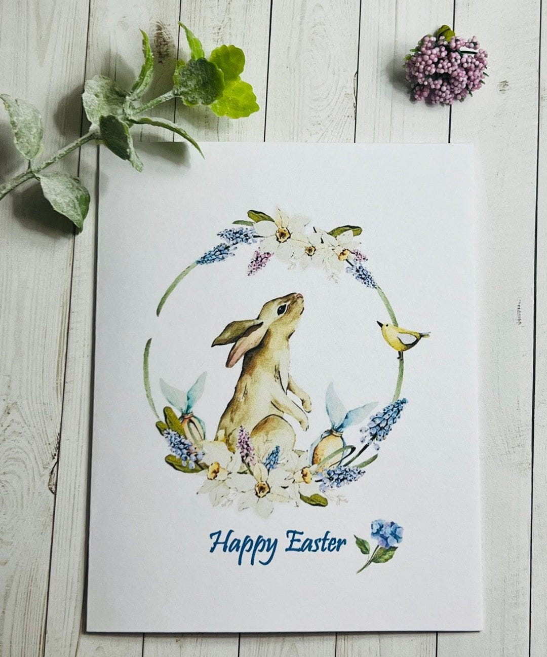 Easter card spring theme