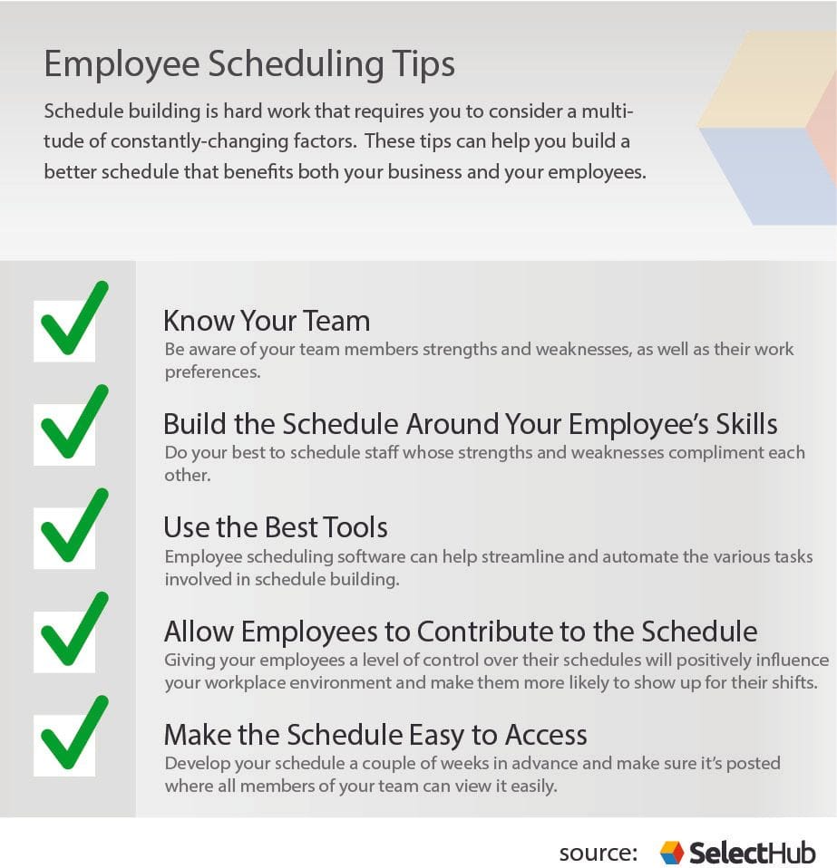 Tips for effective scheduling