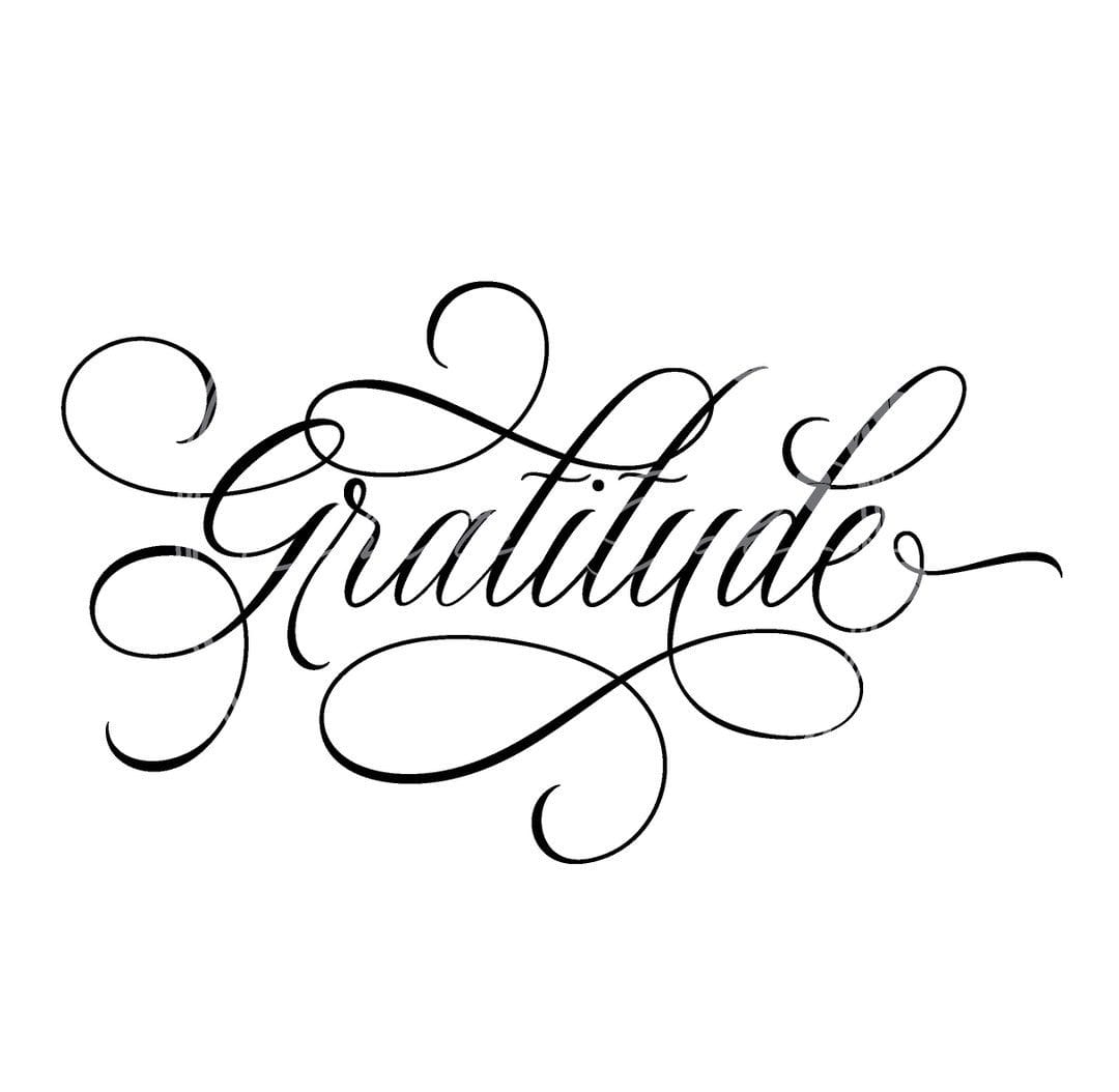 Elegant gratitude pattern