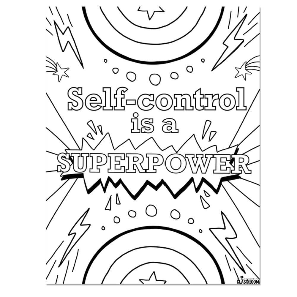 Emotional Regulation Coloring Pages