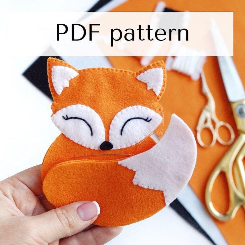 Felt fox pattern