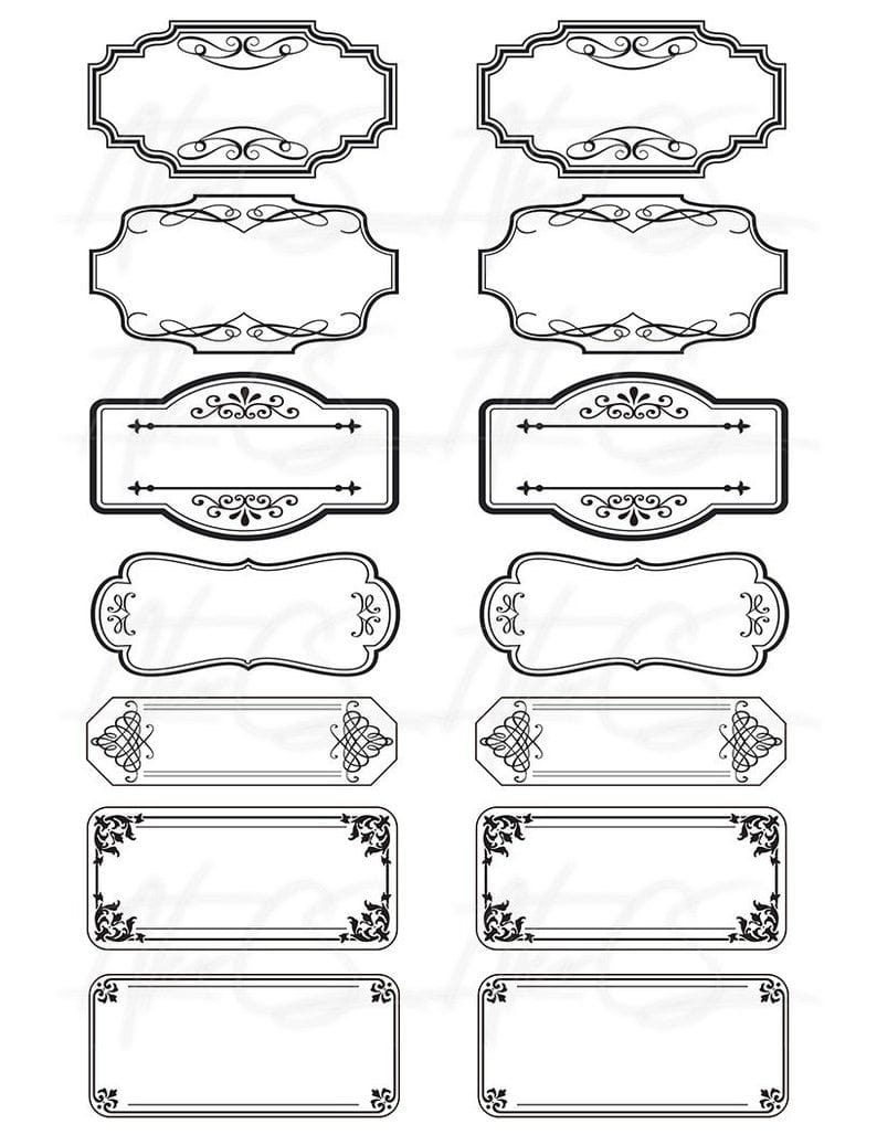 Free Apothecary Label Templates