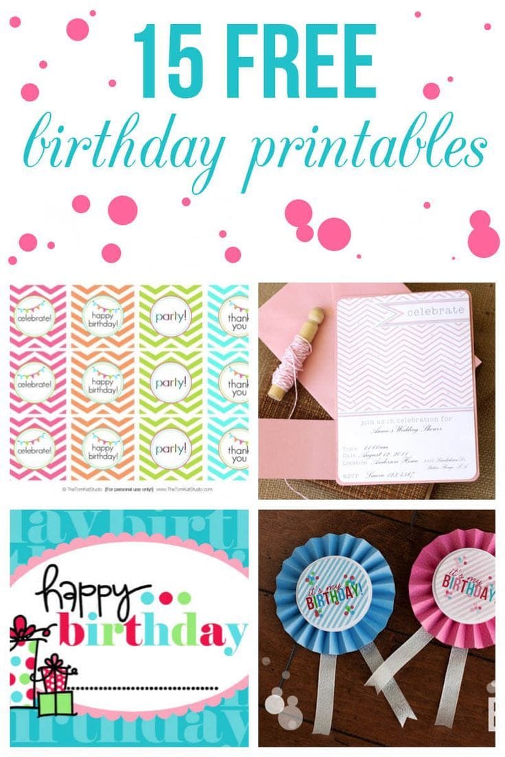 Free Birthday Printables For Kids And Adults