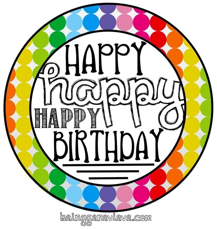 Free Birthday Tags