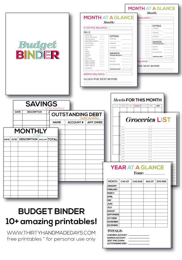 Free Budget Binder Printables For Easy Financial Planning