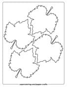 Free Grape Leaf Pattern Printable Template