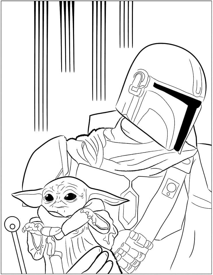 10 Free Mandalorian Coloring Pages to Print