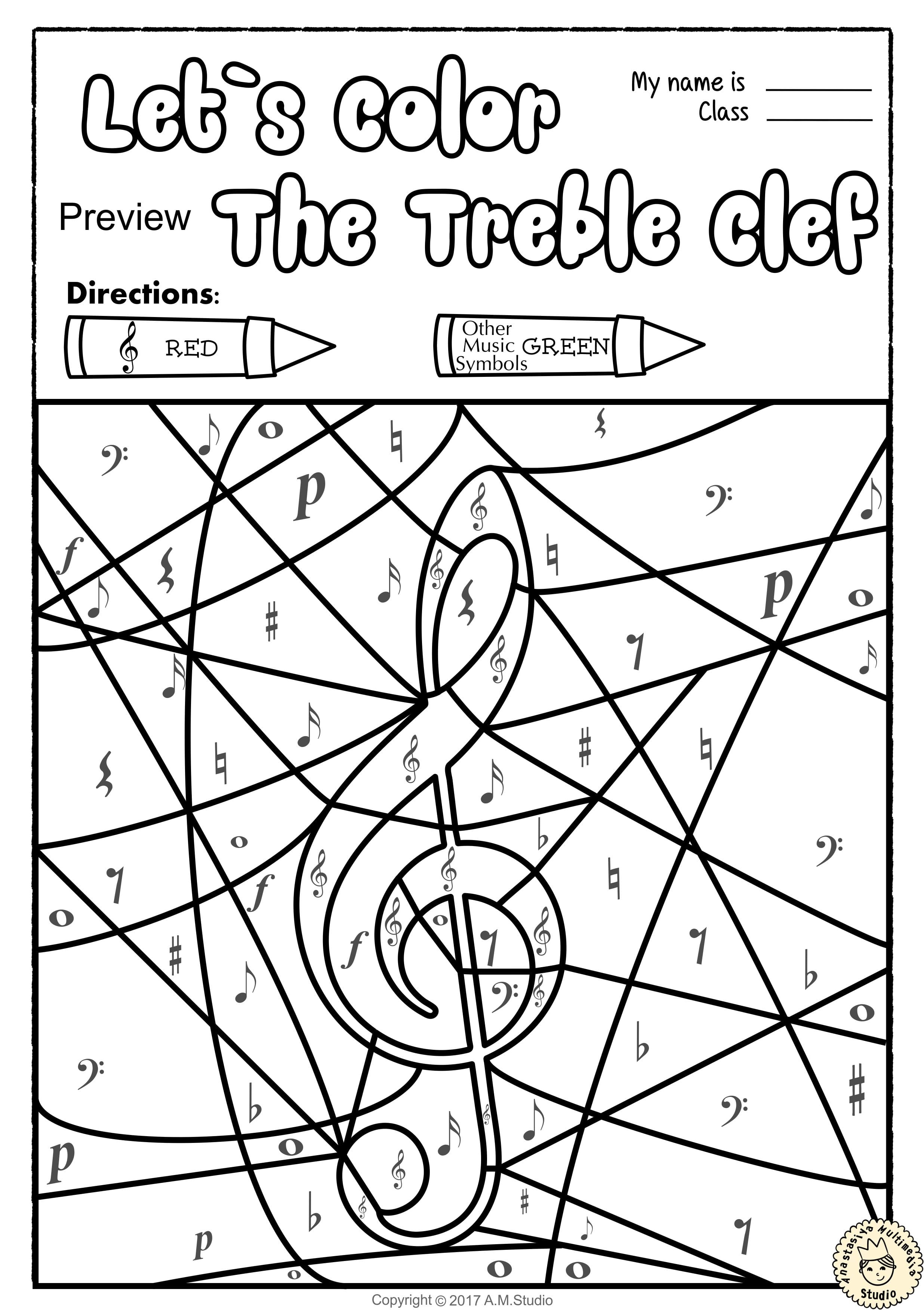 Free Printable Music Worksheets for Kids and Teachers