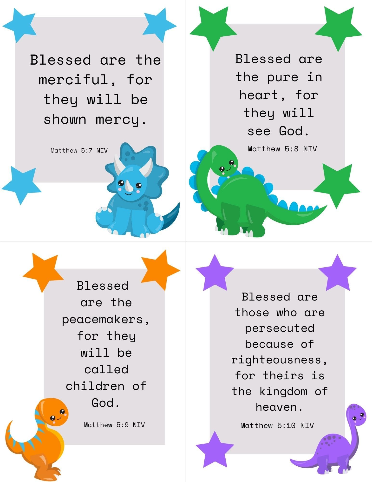 Free Printable Beatitudes