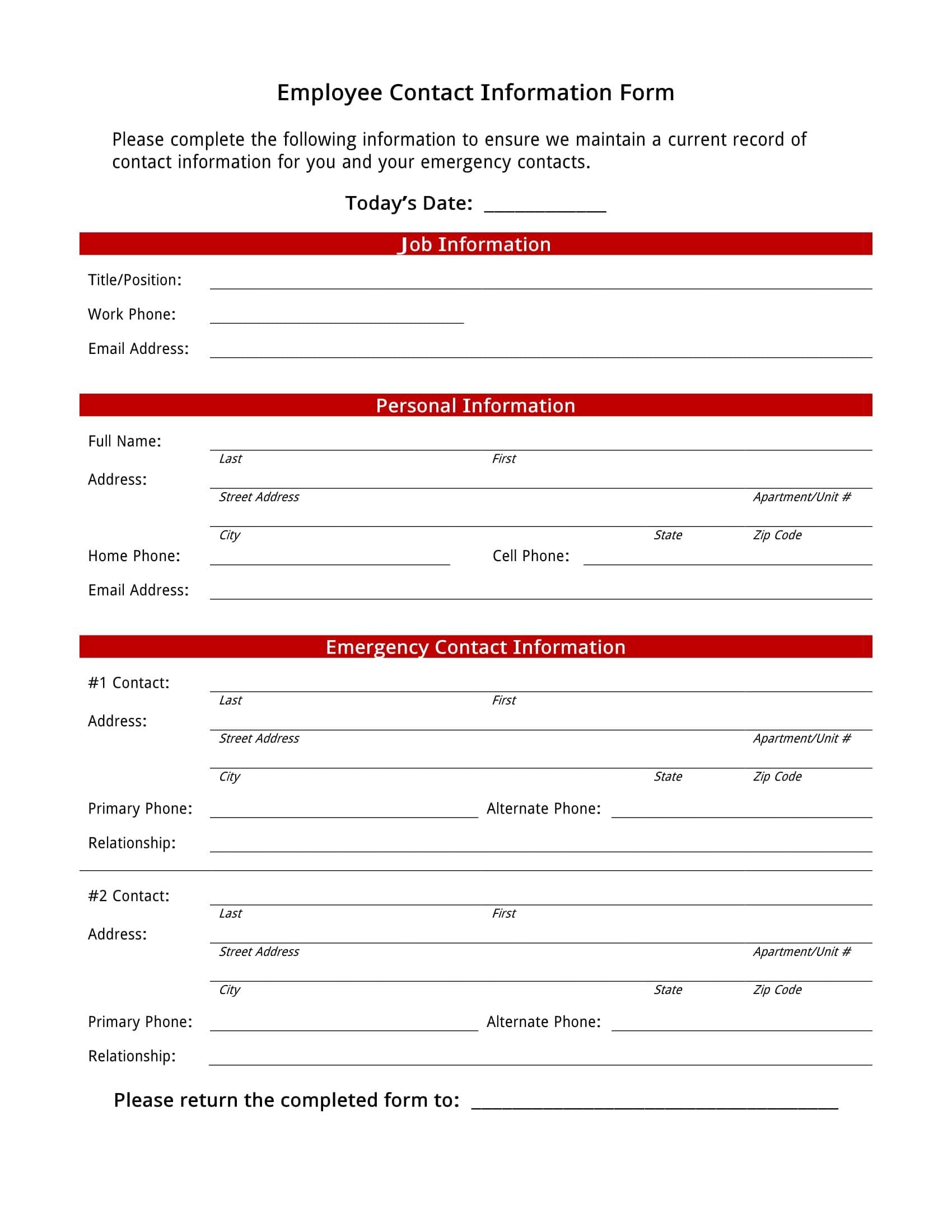 Free Printable Forms For Personal And Business Use