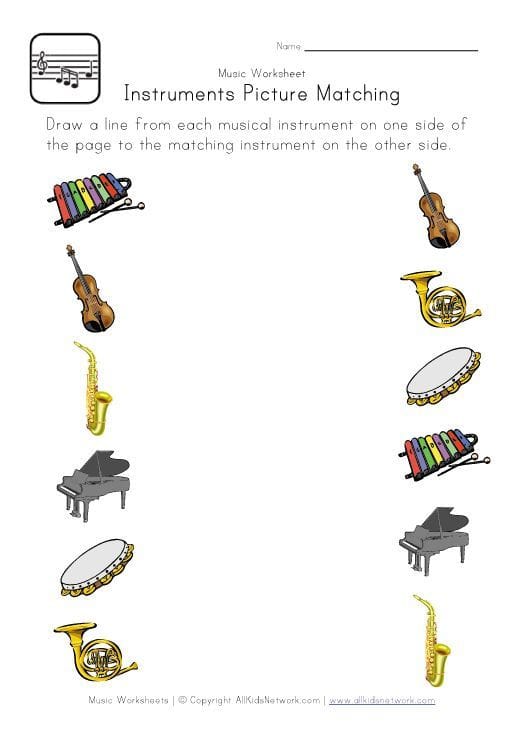 Free Printable Music Worksheets For Kids And Teachers