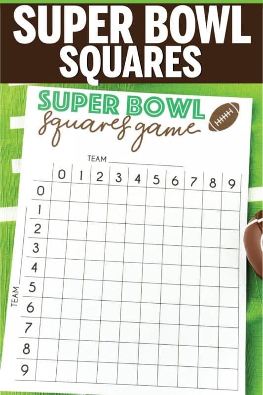 Get Your Free Super Bowl Squares Template Now