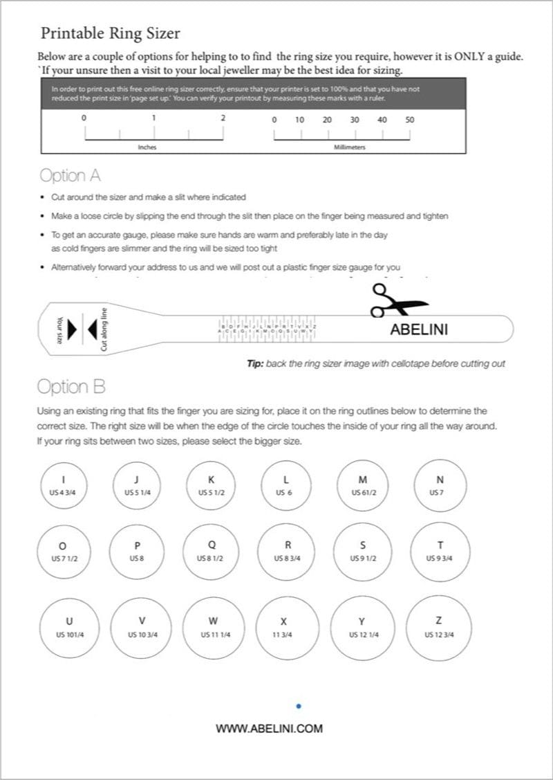 Get Your Perfect Fit: 5 Printable Ring Sizer Uk Pdf