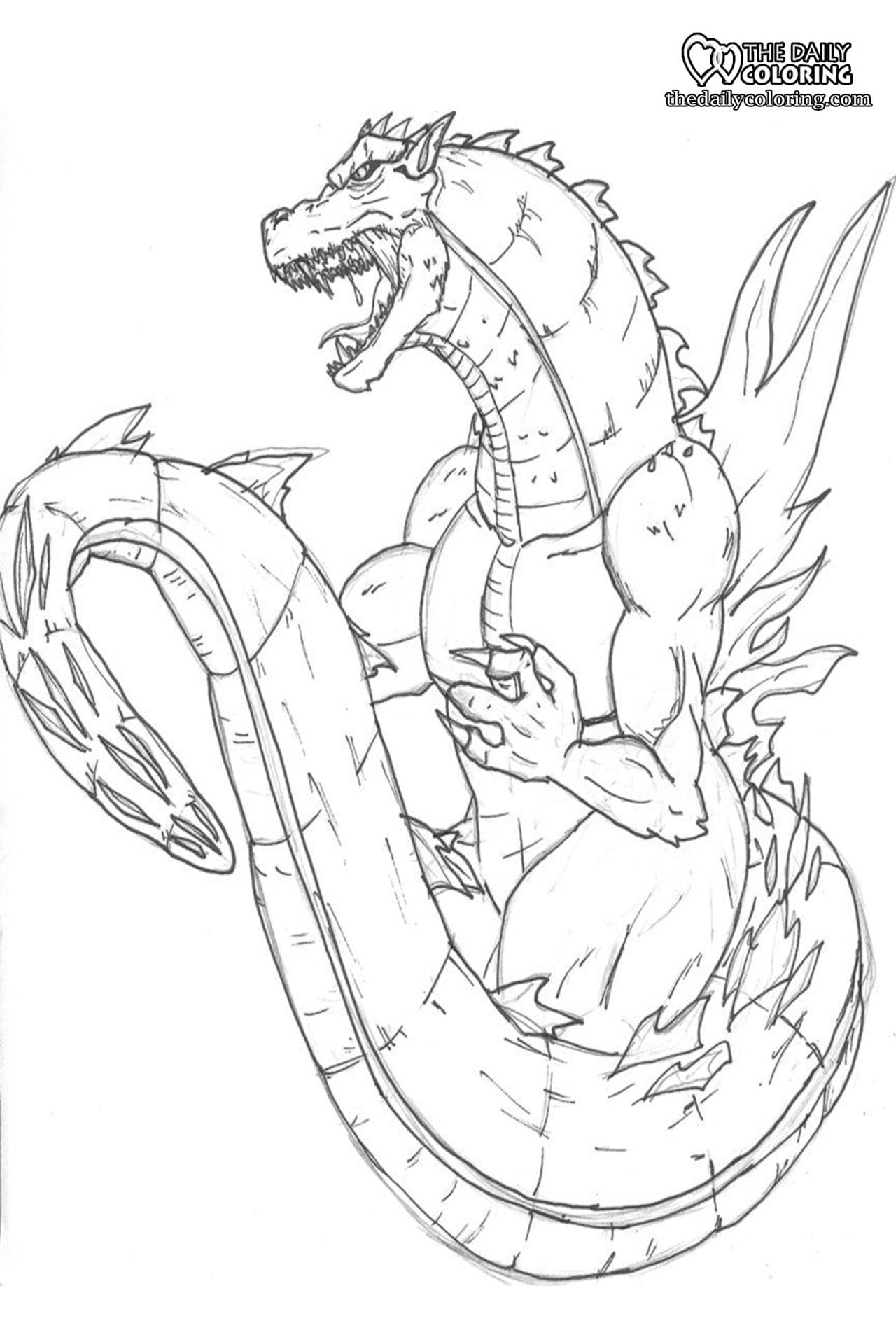 Godzilla Coloring Pages