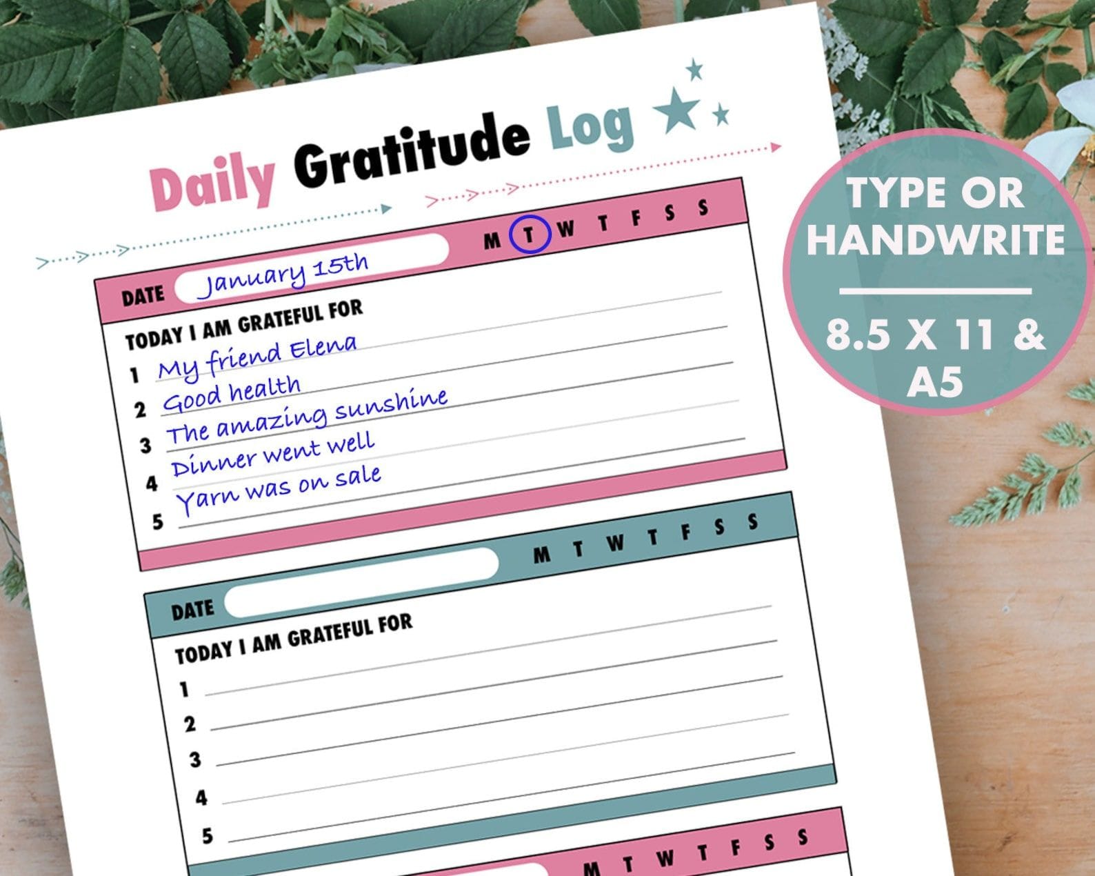 Gratitude Log