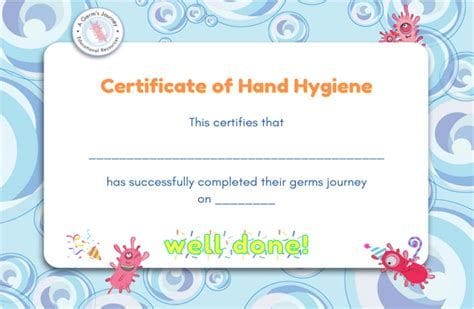 Hand Washing Certificate