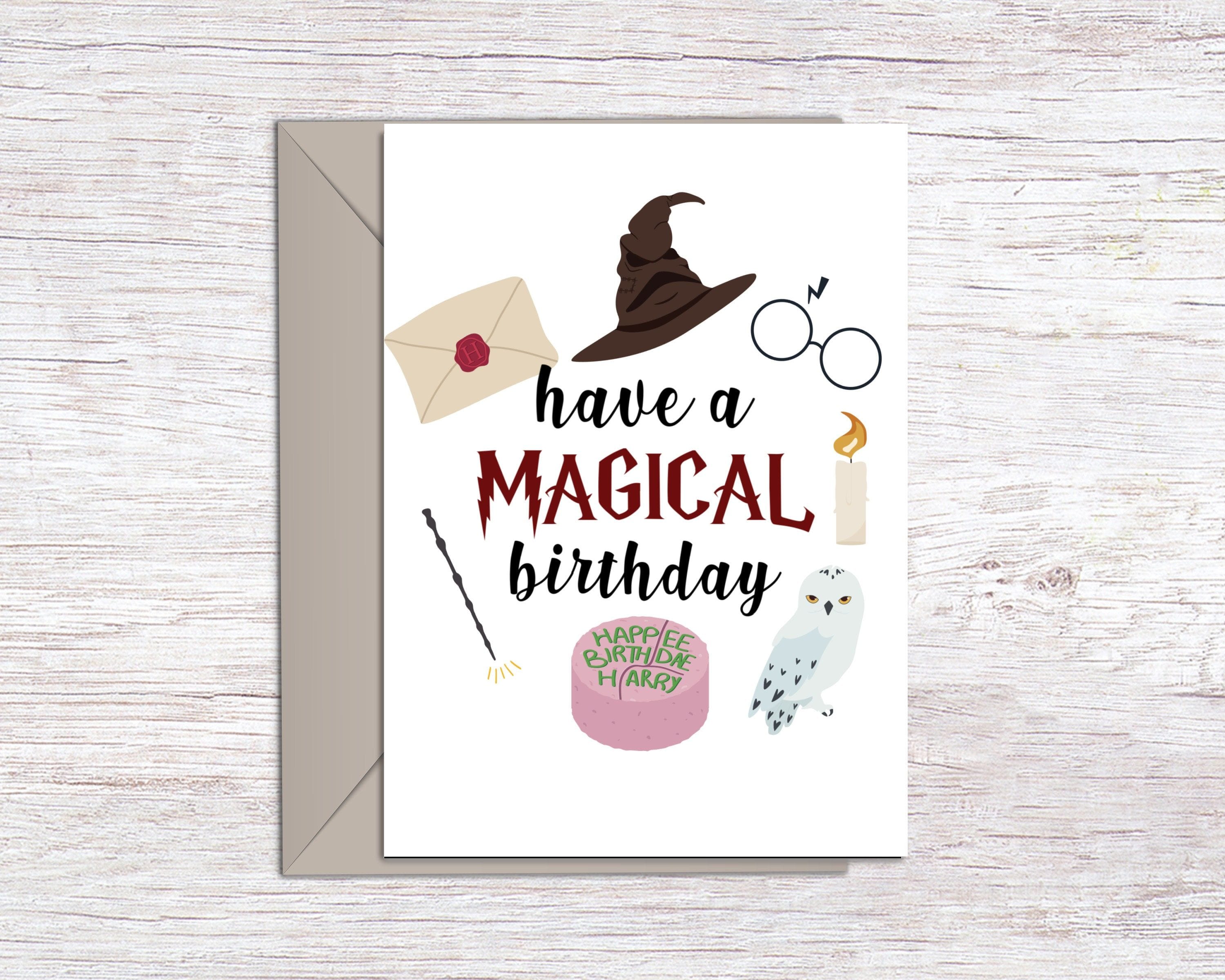 Harry Potter Birthday Card Ideas