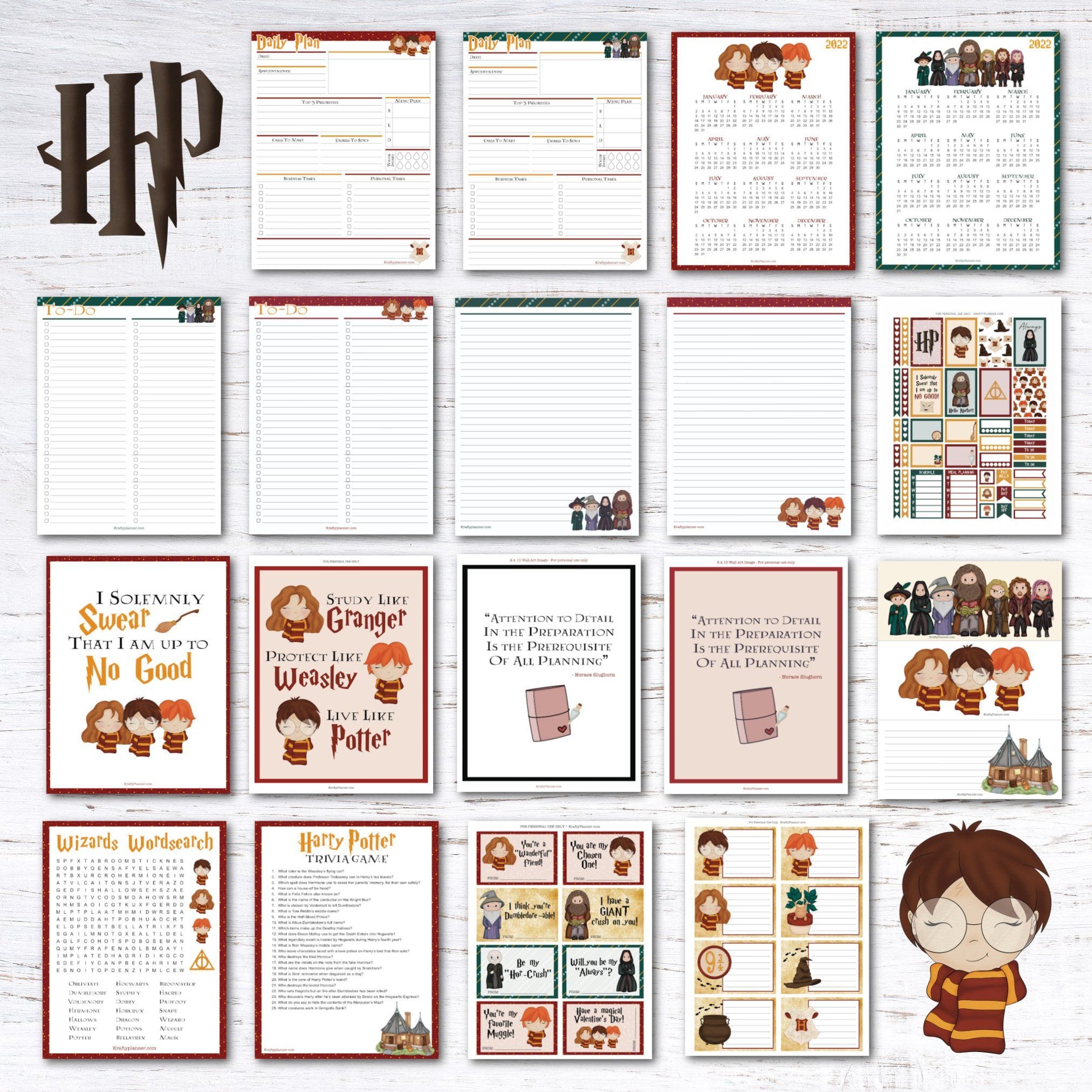 Customizable Harry Potter Birthday Card Printables