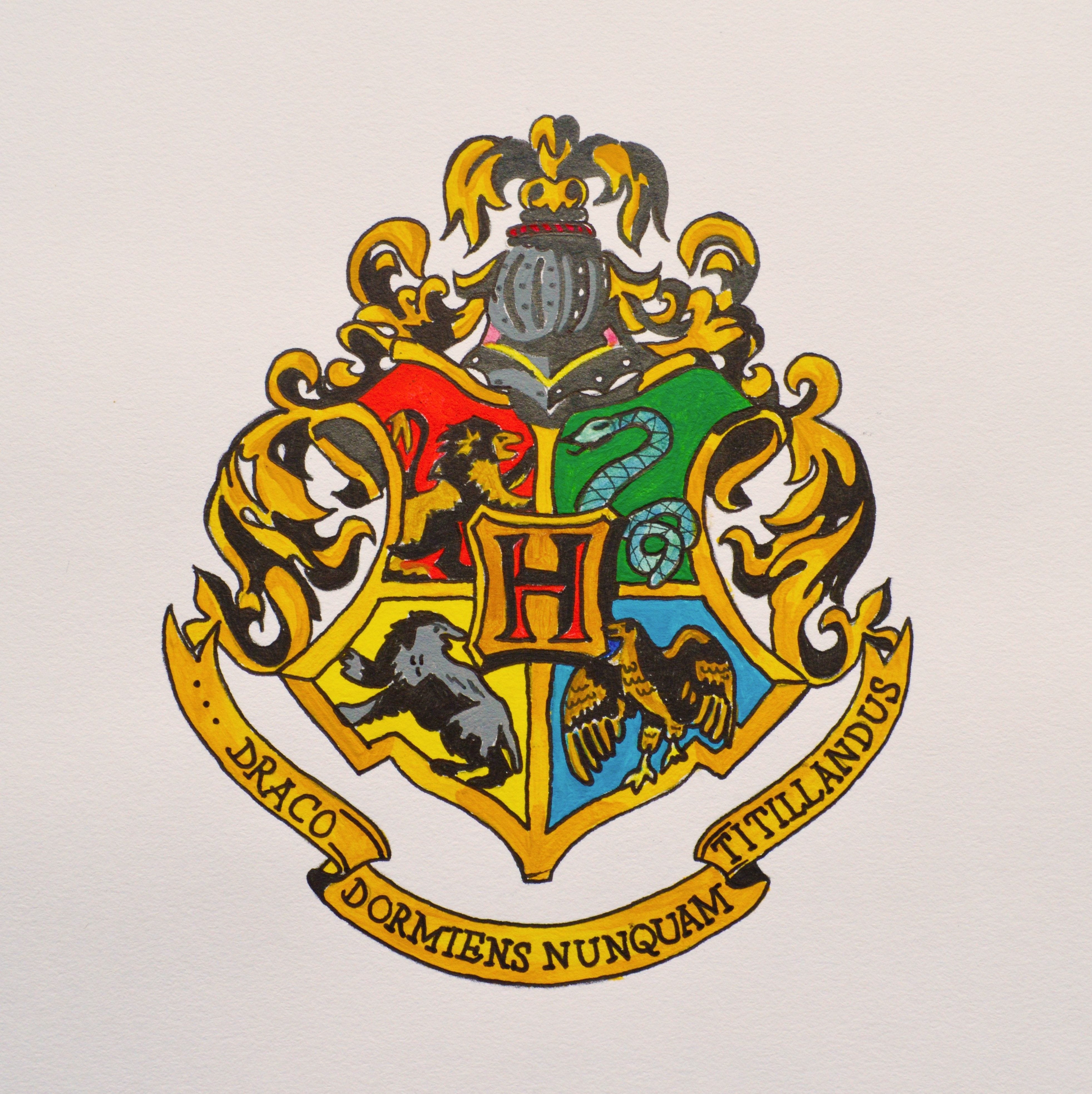 Hogwarts House Crests Birthday Card