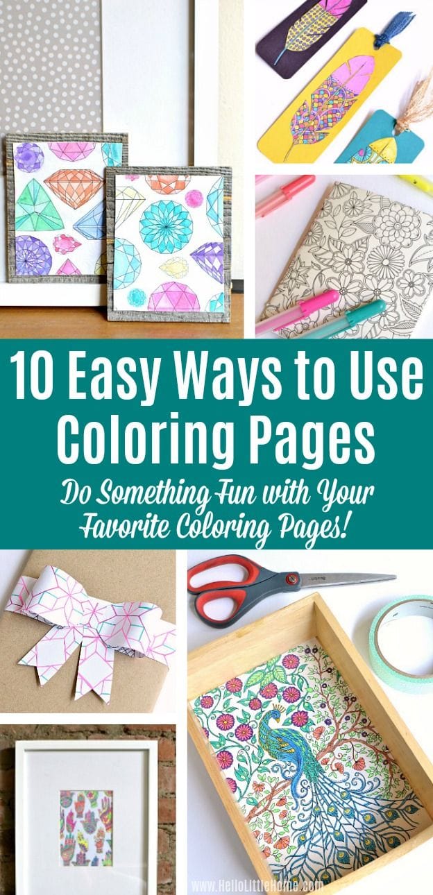 How to Use Coloring Pages