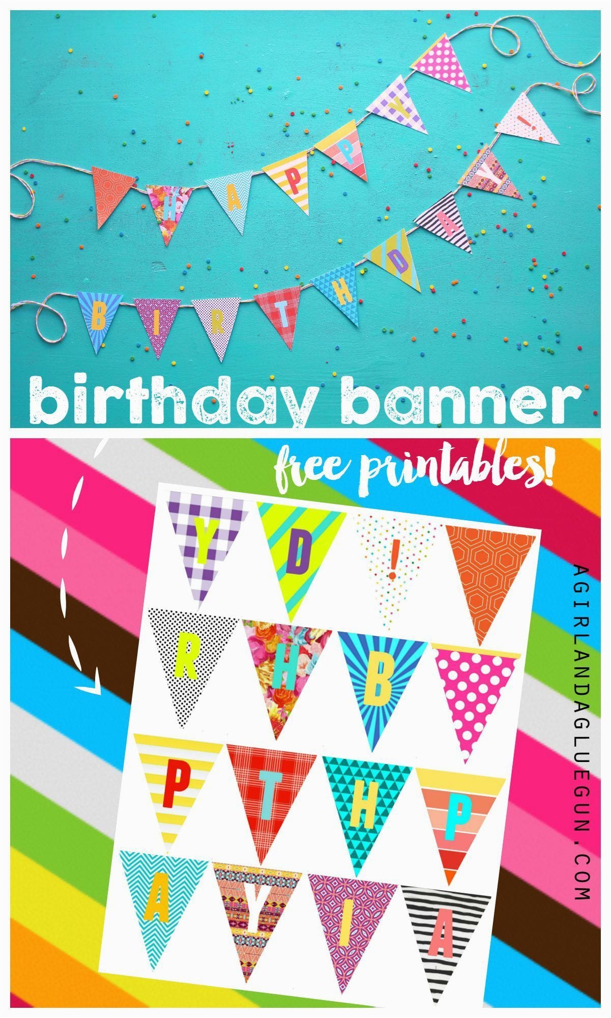 How to Use Free Printable Happy Birthday Banner Templates