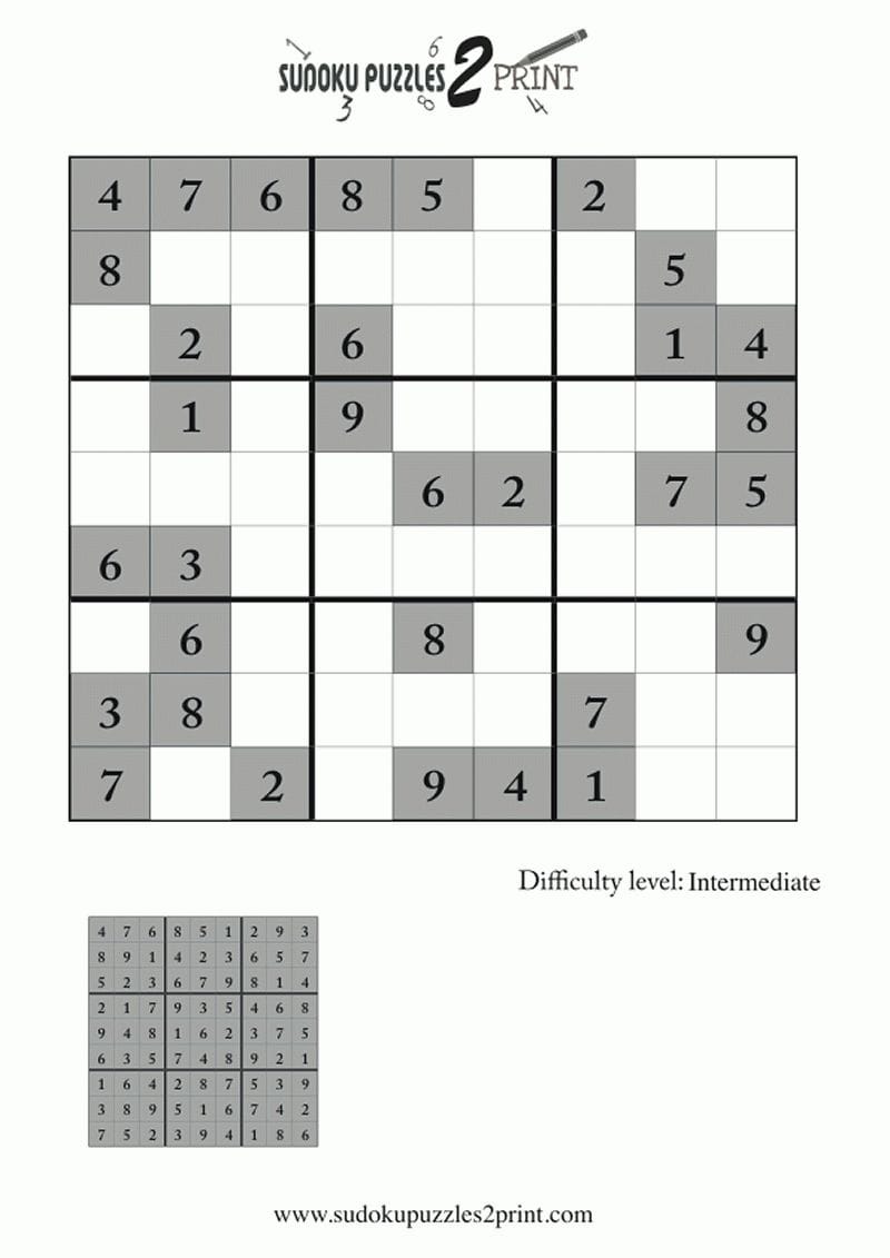 Intermediate Sudoku