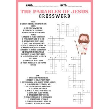 Jesus' Parables Word Scramble