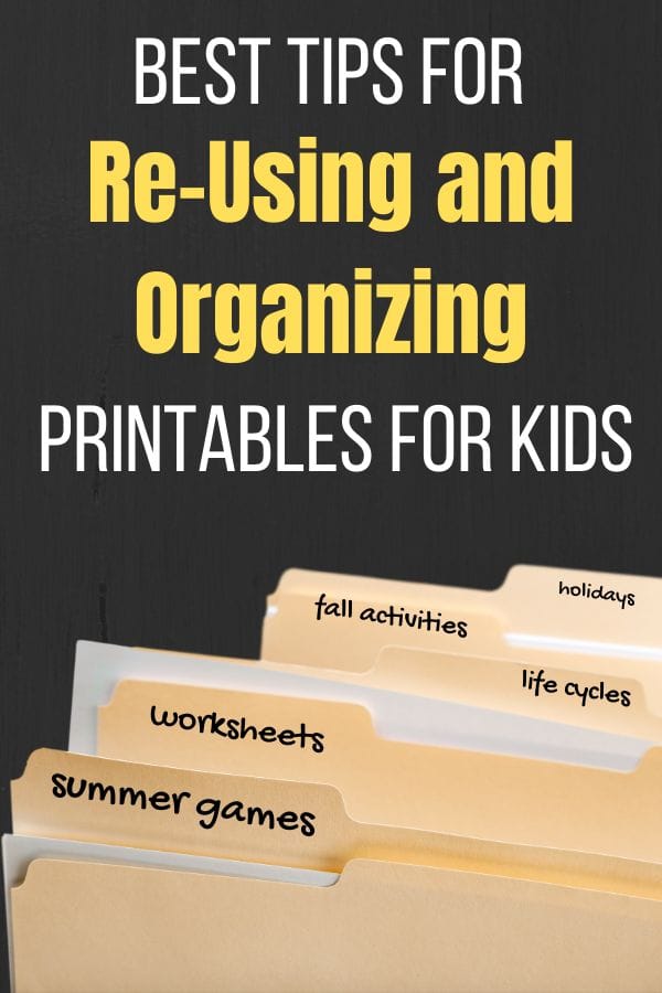 Kids Using Printables