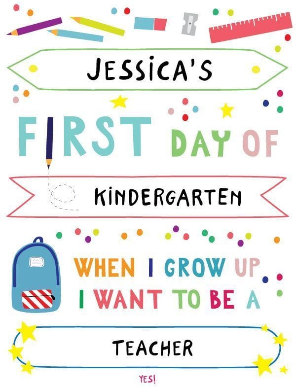 Kindergarten Kickoff: Free First Day Printable Fun