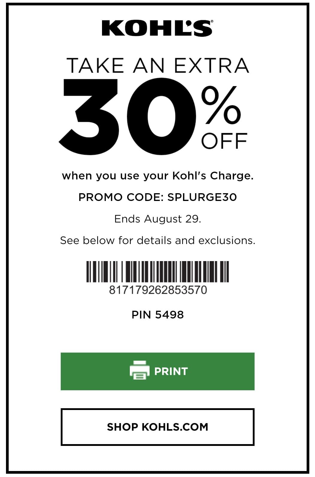 5 Free Printable Kohl's Coupons January 2021