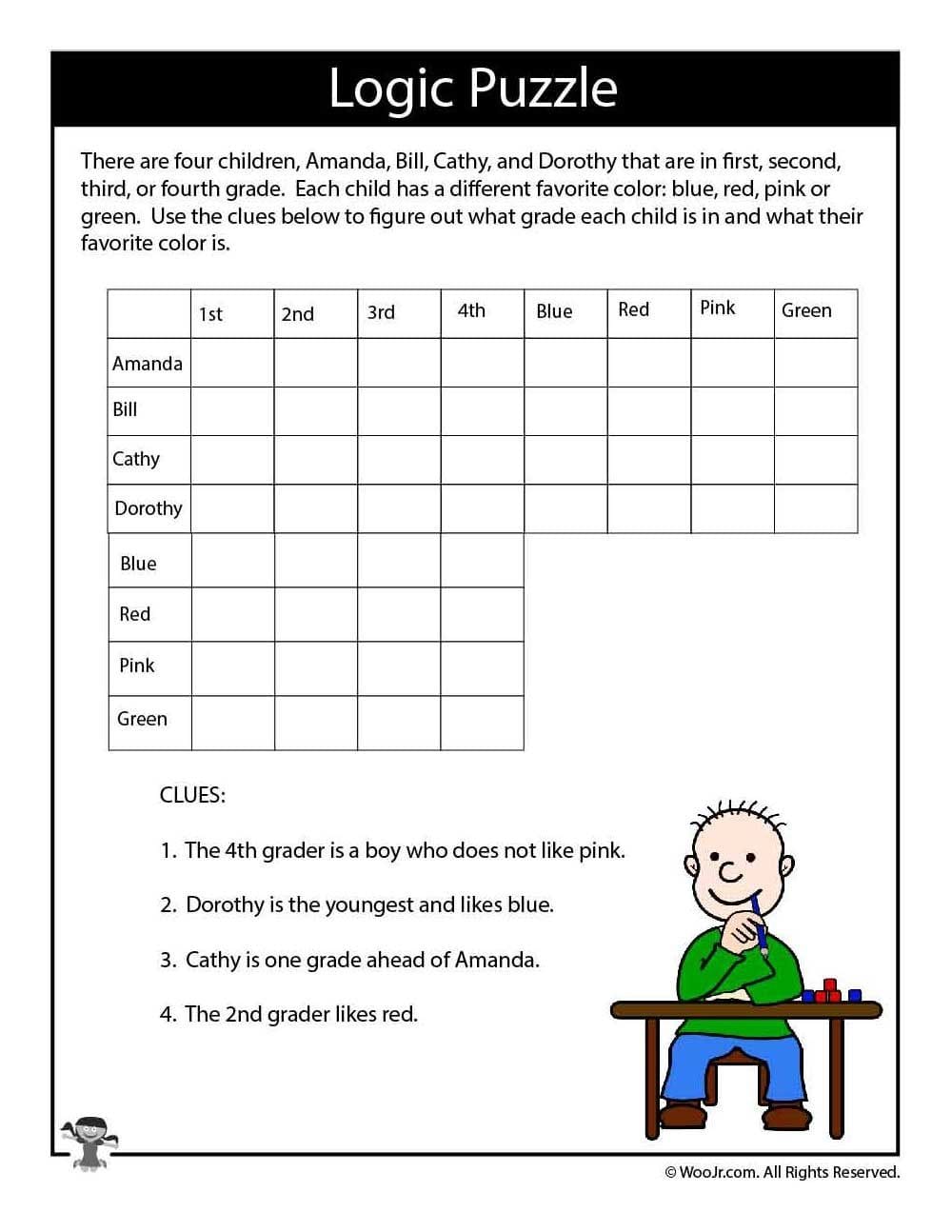 Puzzle 3: Logic Grid