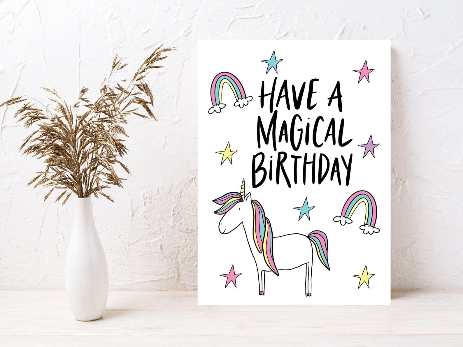 Magical Creatures Birthday Card