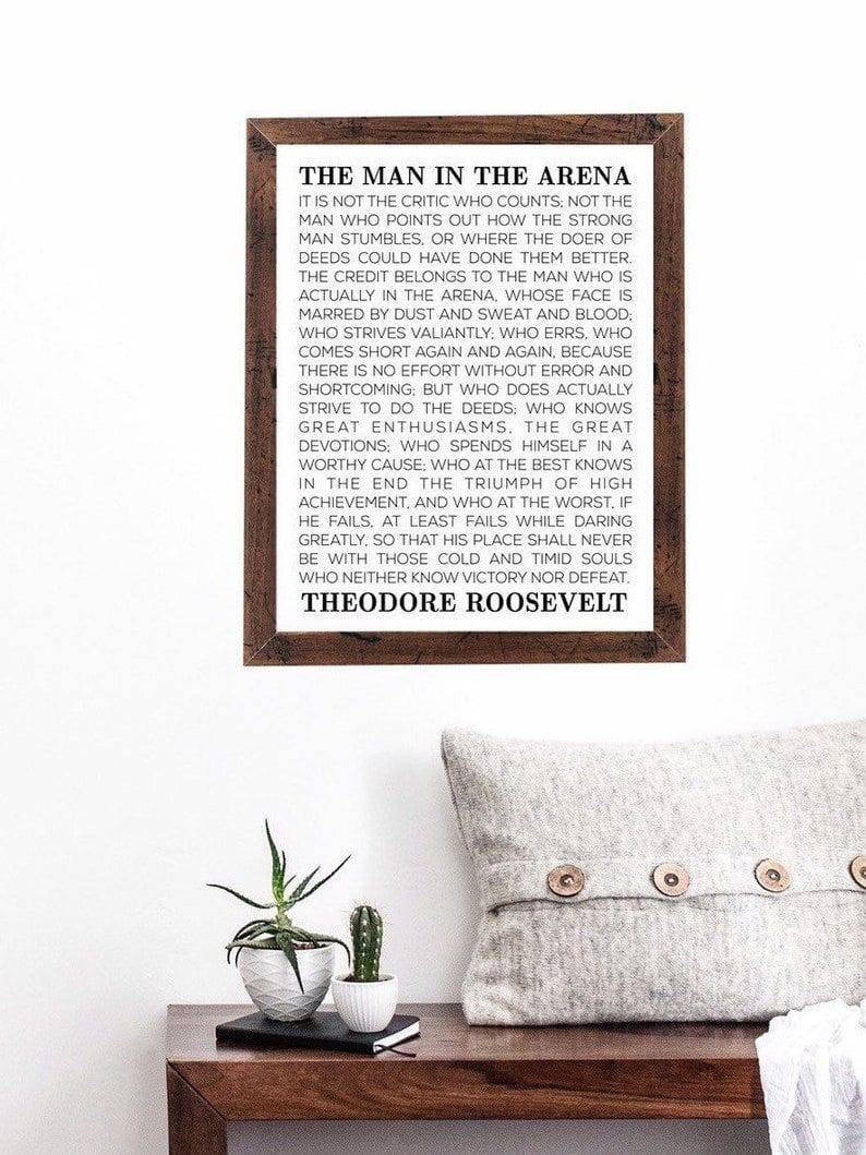 Man in the Arena Printable Art