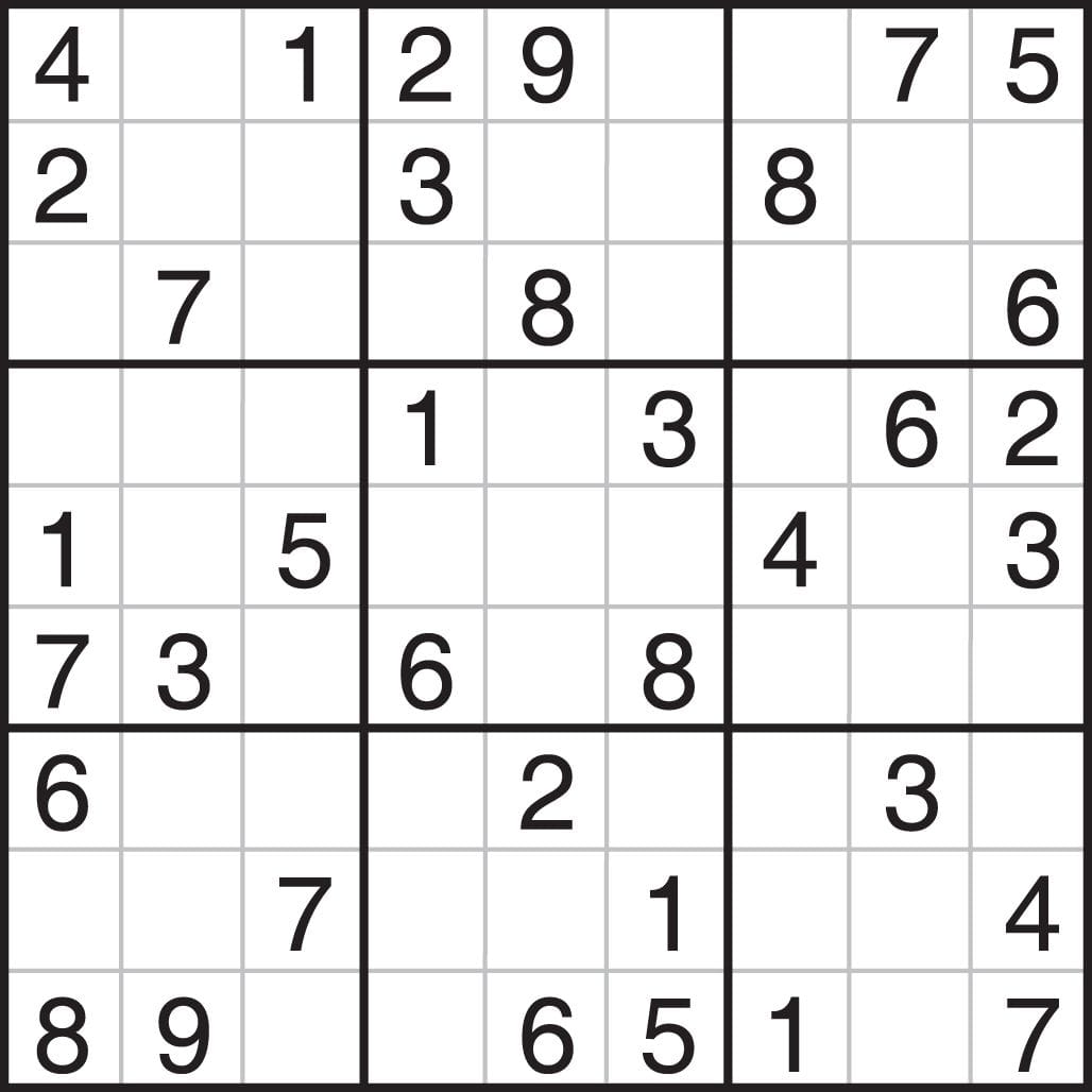 Medium Sudoku Puzzles To Print And Solve Now