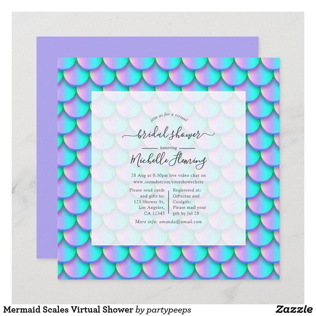 Mermaid Scales Invitation