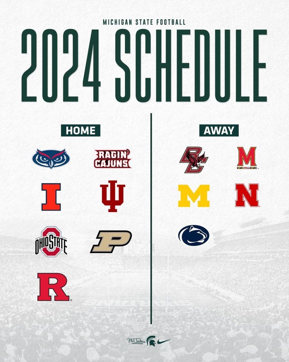 Michigan State Basketball Schedule Printable