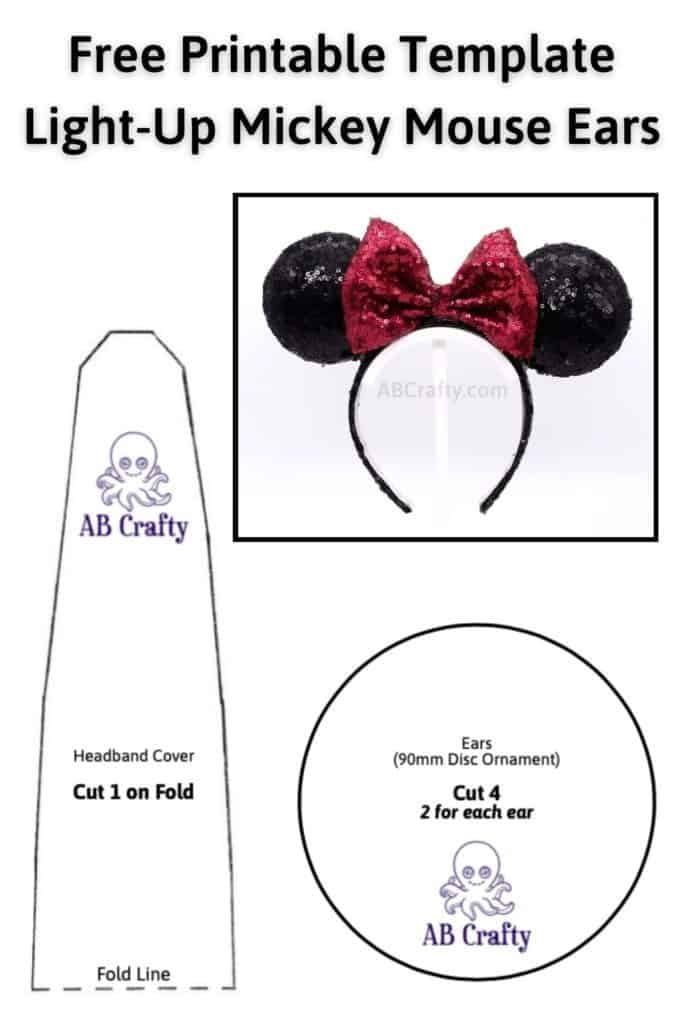 Mickey Mouse Ears Template