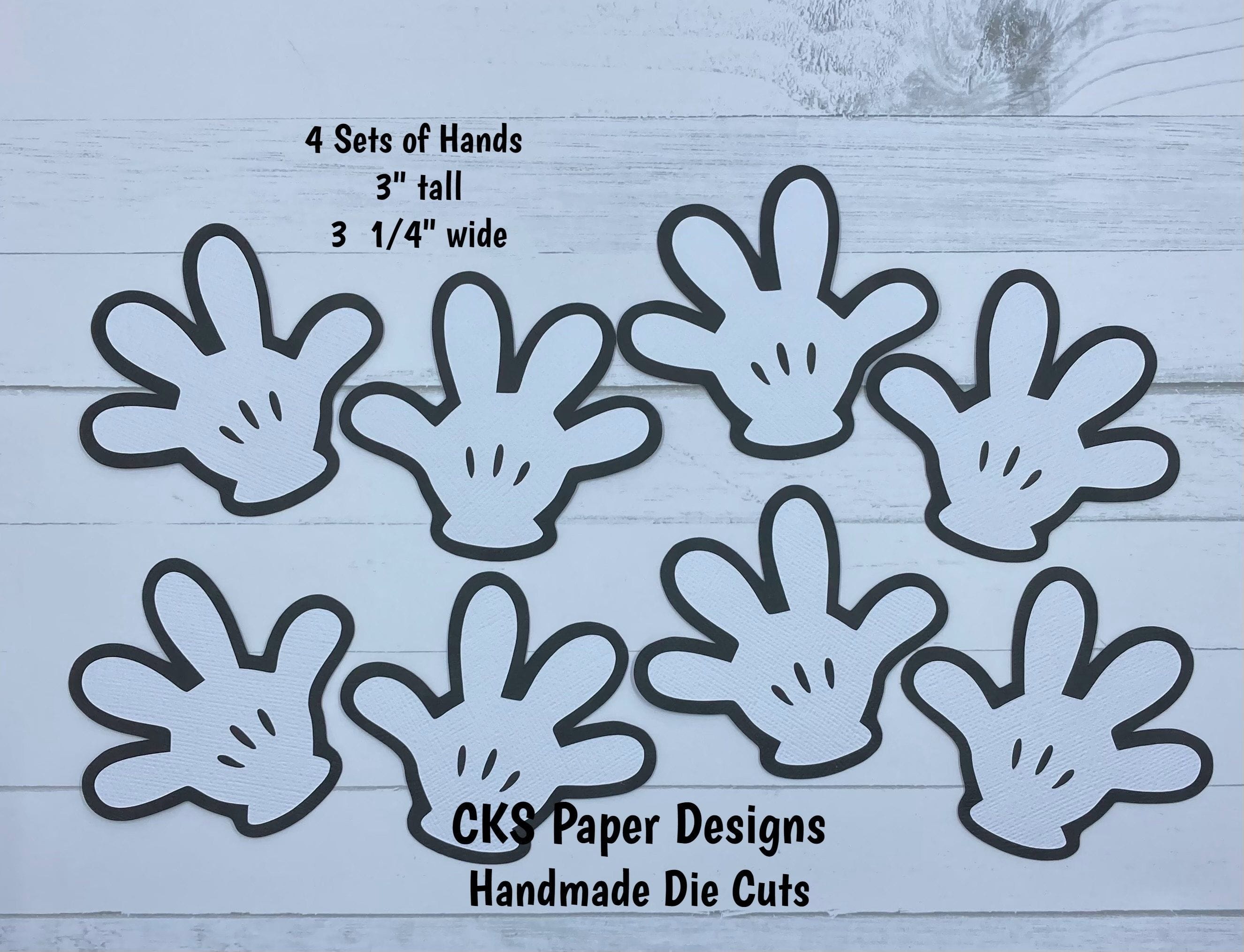 Mickey Mouse Gloves Template