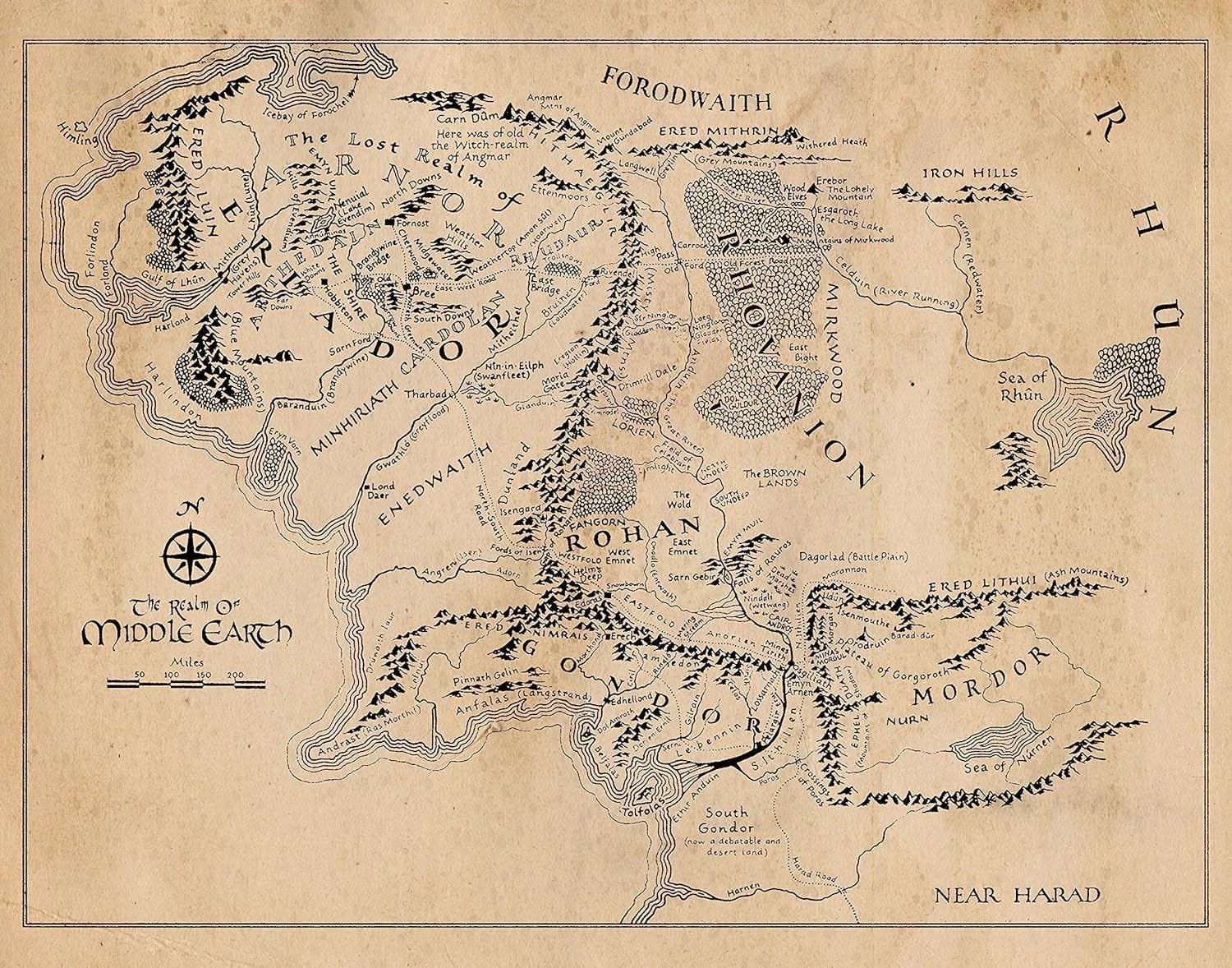 Middle Earth Geography