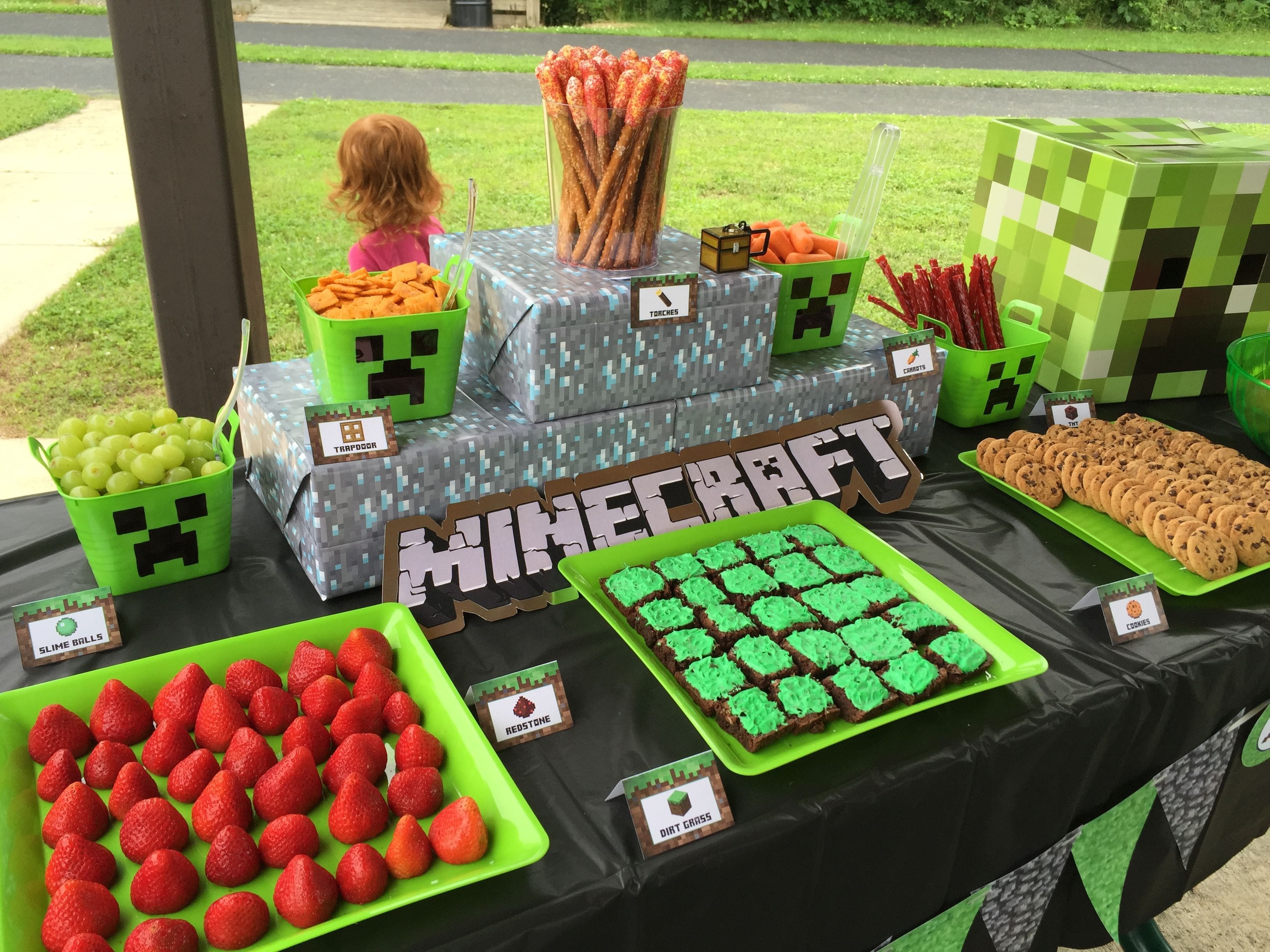 Minecraft Party Food