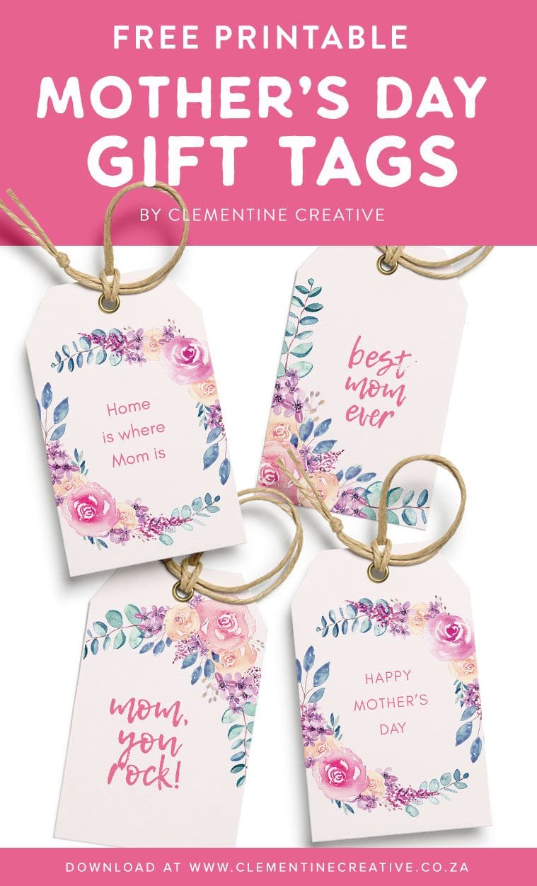 Mother's Day Gift Tag Printables