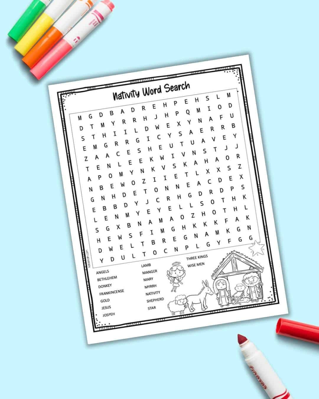 Nativity Word Search