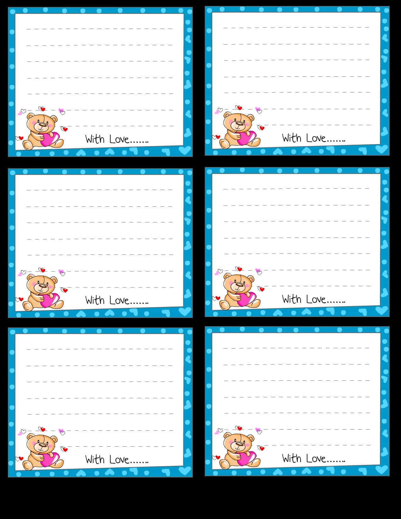 Note Card Templates