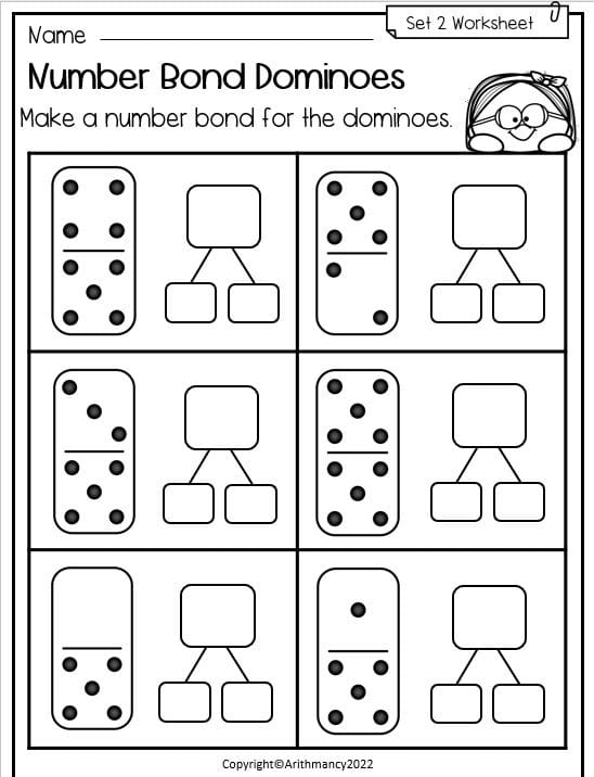 Number Bond Worksheets For Teachers