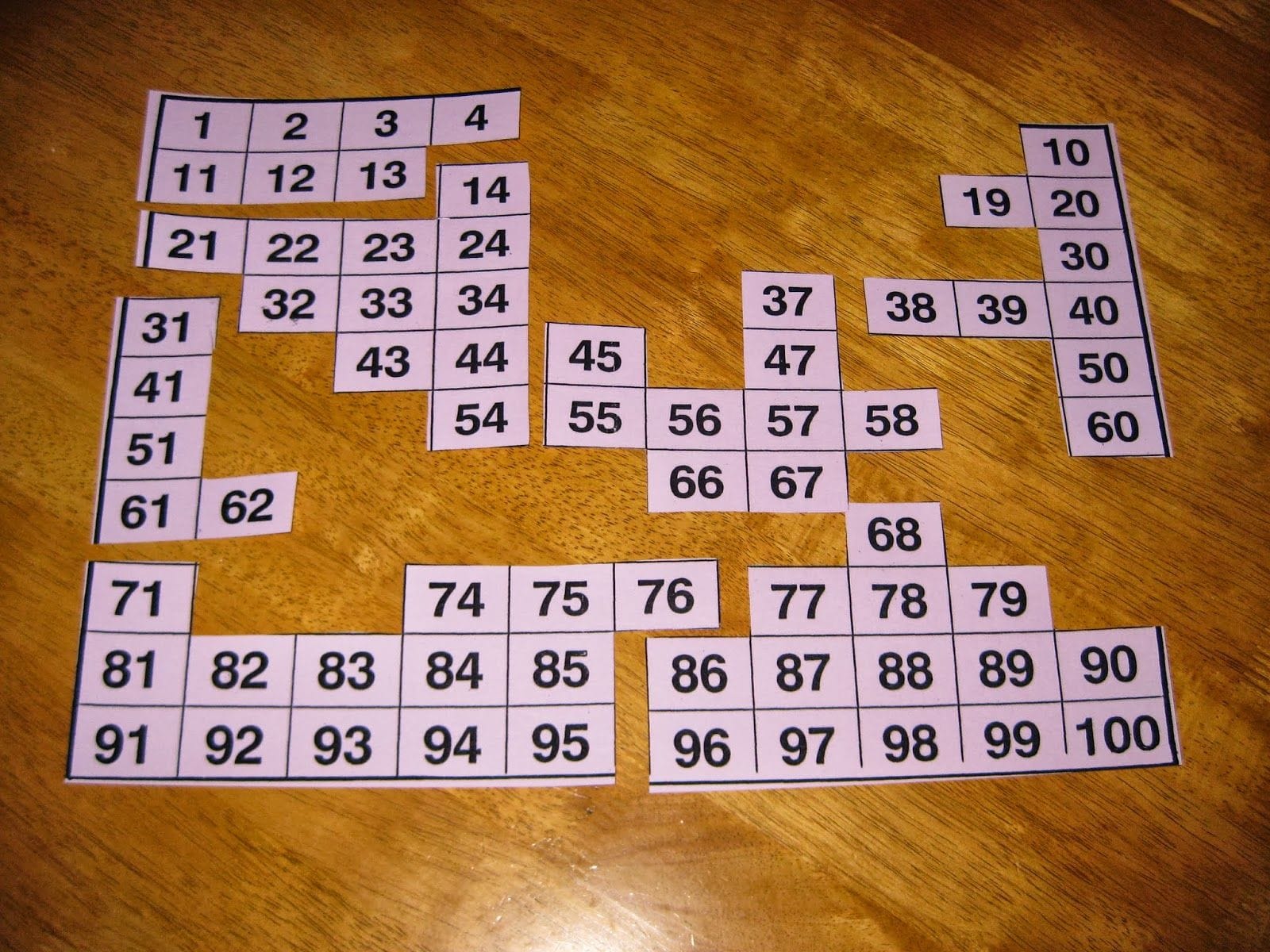 Number Chart Puzzle